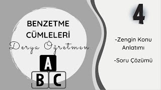 4 Sınıf Türkçe  Benzetme Cümleleri Örneklerle Konu Anlatımı  DERYA ÖĞRETMEN [upl. by Jamaal]