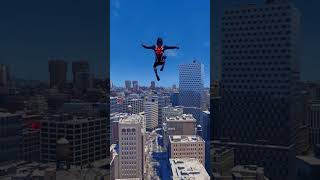 Marvels SpiderMan Miles Morales PC Smooth Web Swing spidermanmilesmorales shorts [upl. by Clem321]