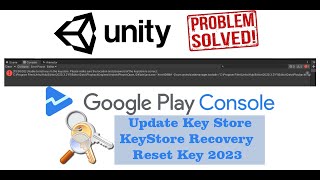 Reset keystore recover keystore  forget keystore password unity  generate pem file play Console [upl. by Oicnerual]