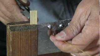 Making hanji screens tools for Korean papermaking [upl. by Linnie]