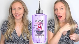 LOREAL ELVIVE HYDRA HYALURONIC ACID 8 SECOND WONDER WATER REVIEW  BEFORE AND AFTER RESULTS 😱 [upl. by Ajuna]