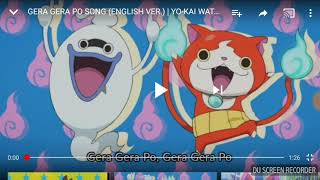 Reaction to Yo Gera Gera Po Song English VER  Yo kai watch Song [upl. by Serles]