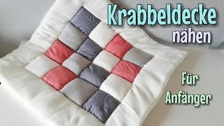 Patchwork Krabbeldecke  Nähanleitung  Für Anfänger  Nähtinchen [upl. by Anirba]