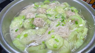 MASARAP NA MISUA SOUP WITH MEATBALLSHOMEMADE SOUP RECIPEBICOLS KUSINA [upl. by Naziaf]