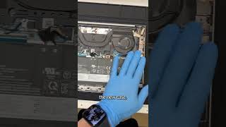 Replacing the top case on a Lenovo ThinkBook laptop pc tech technology shorts [upl. by Dan]