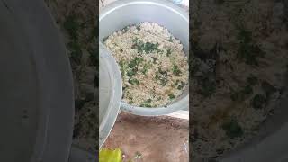 Pesara pappu garrelu bagara rice mutton food rice carry bajjilu mutton [upl. by Tiebout598]