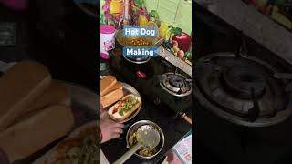 Home Made Veg Cheese Hot Dog Recipe hotdog foodrecipes vegfoods foodblogger howto pushpa2 [upl. by Annaiuq584]