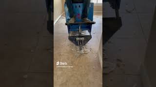 Quick amp easy ceramic floor tile removal 🤯 asmr asmrvideo satisfying machine fast quick 2024 [upl. by Anma367]