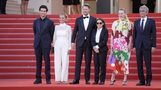 Gijs Naber Monika Mecs  Louis Garrel and more on the red carpet in Cannes [upl. by Hetti]