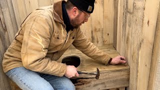 Building an OffGrid Outhouse at the cabin……start to finish [upl. by Arliene]