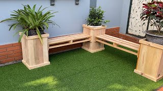 Pallet Ideas To Create Something Amazing At Home  Build A Pallets Wooden Planter Benches [upl. by Oznola]