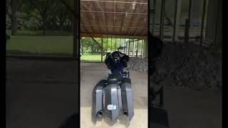 Quad speaker fairing Loud Harley sound DS18 speakers with rockford fosgate amp [upl. by Eseerahs]