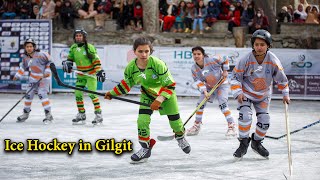 Ice Hockey in GilgitBaltistan  For the first time in Skardu [upl. by Hoebart]