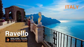 Ravello  Amalfi Coast  Beautiful Italian Village walking tour  Villa Cimbrone Gardens  Italy 4K [upl. by Bernardo]