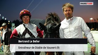 Bertrand Le Beller entraîneur de Diable de Vauvert Dimanche 28 janvier à ParisVincennes [upl. by Alla]