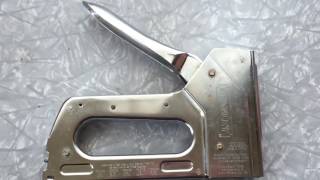 How to load reload Stanley TRA 700 staple gun easy quick [upl. by Tarah]