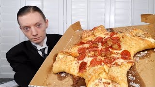 Little Caesars NEW 4Quarter Calzony Review [upl. by Llerreg]