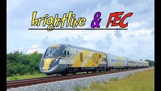 Hobe Sound Railfanning Brightline amp FEC [upl. by Jara]