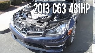 2013 MERCEDES C63 AMG COUPE START UP ENGINE INTERIOR REVIEW [upl. by Liew714]