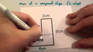 Area of an Lshape  Corbettmaths [upl. by Sclar213]