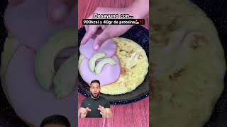 Desayuno con 40 gramos de proteína para ganar masa muscular ✅ [upl. by Merta815]