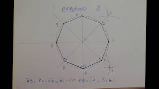 4 ETTAGONO E OTTAGONO Impariamo a disegnarli con il Compasso Passo a Passo [upl. by Koren899]