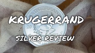 Silver Krugerrand Review and Comparison in 4K  South African Mint 2020 Silver Coin [upl. by Schoof]