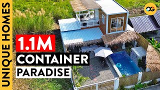 Step Inside This Relaxing Baliinspired Container Home in Tarlac  Unique Homes  OG [upl. by Anelrad]