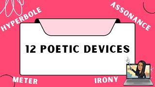 Poetry  Poetic techniques  Literary devices English Poem Writing  Learn with examples [upl. by Shirk]