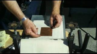 Demonstration of Copper Plate Printing [upl. by Lotsyrc]