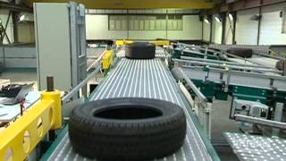 Intralox HighSpeed Sortation Conveyor for Tires [upl. by Mello]