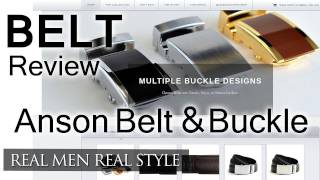 Anson Belt and Buckle  Mens Belt Video Review  ansonbeltandbucklecom [upl. by Euqinoj444]