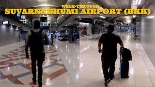 Suvarnabhumi Airport BKK  Walkthrough [upl. by Kruter]