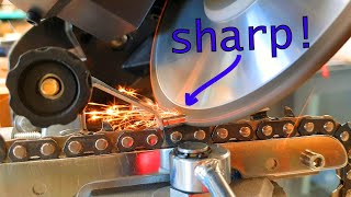 How to Sharpen a Chainsaw with Elegant Efficiency smoother amp straighter cuts [upl. by Keare528]