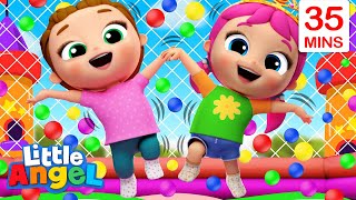 Bouncy House Song  More Little Angel Kids Songs amp Nursery Rhymes [upl. by Tireb]