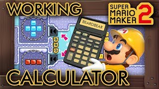 Super Mario Maker 2  A Working Calculator Level And Its Crazy [upl. by Woolson]