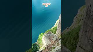 NORWAY 4K Flying to The Top of Pulpit Rock Preikestolen [upl. by Heshum638]