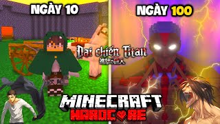 100 Ngày Sinh Tồn Trong Minecraft ĐẠI CHIẾN NGƯỜI KHỔNG LỒ SIÊU KHÓ [upl. by Zwart]