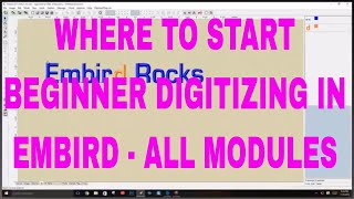 Beginner Digitizing Where do I start in Embird EMBIRD TUTORALS FREE [upl. by Corin]