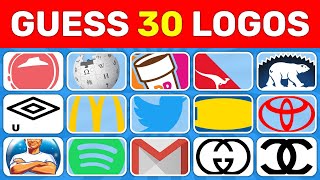 Guess 30 logos in 3 seconds [upl. by Natalie990]