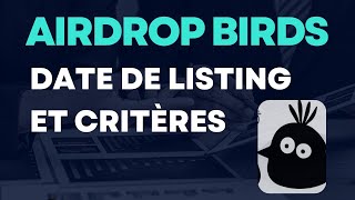 Airdrop BIRDS  Critères et date de listing telegram suiblockchain birds [upl. by Dnalhsa]