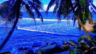 Amazing Natural Sea Background Sounds For Sleeping Beautiful Relaxing waves [upl. by Ielhsa]