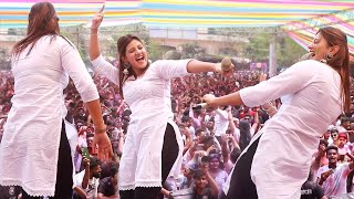 Kachcha Badam Fame Anjali Arora LIVE Dance At Holi Party 2023 With DJ Ali Merchant [upl. by Daas]