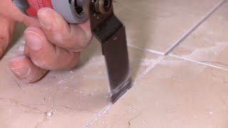 Regrouting A Bathroom Floor [upl. by Jahdai]