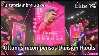 Mis últimas Recompensas de Élite Division Rivals 13 septiembre 2024 TOP 1 GG  EA Sports FC 24 [upl. by Amari970]