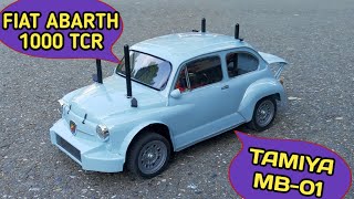 Tamiya MB01 Fiat Abarth 1000TCR first run [upl. by Odnomyar]