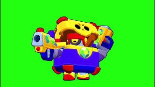 MEGABOX DARRYL WINNING POSE GREEN SCREEN BRAWL STARS [upl. by Edette]