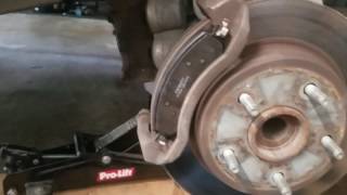 Quick vid while Im swapping brake pads on the 2014 Ram 1500 [upl. by Artsa290]