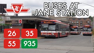 TTC Buses at Jane Station [upl. by Yulma352]