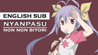 Nyanpasu Yabure Kabure Original English Sub 4K  Non Non Biyori  Lyric  Cute Girl Song TikTok [upl. by Anivahs]